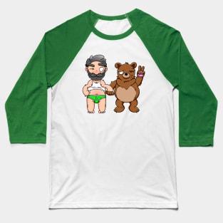Bear Lover (No Text) Baseball T-Shirt